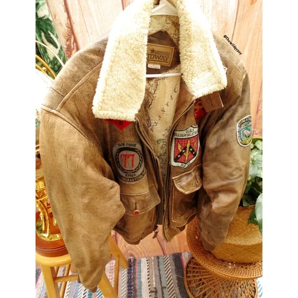 Sold π» Vintage flying tigers heavy weight leather flight jacket - Picture 1 of 11